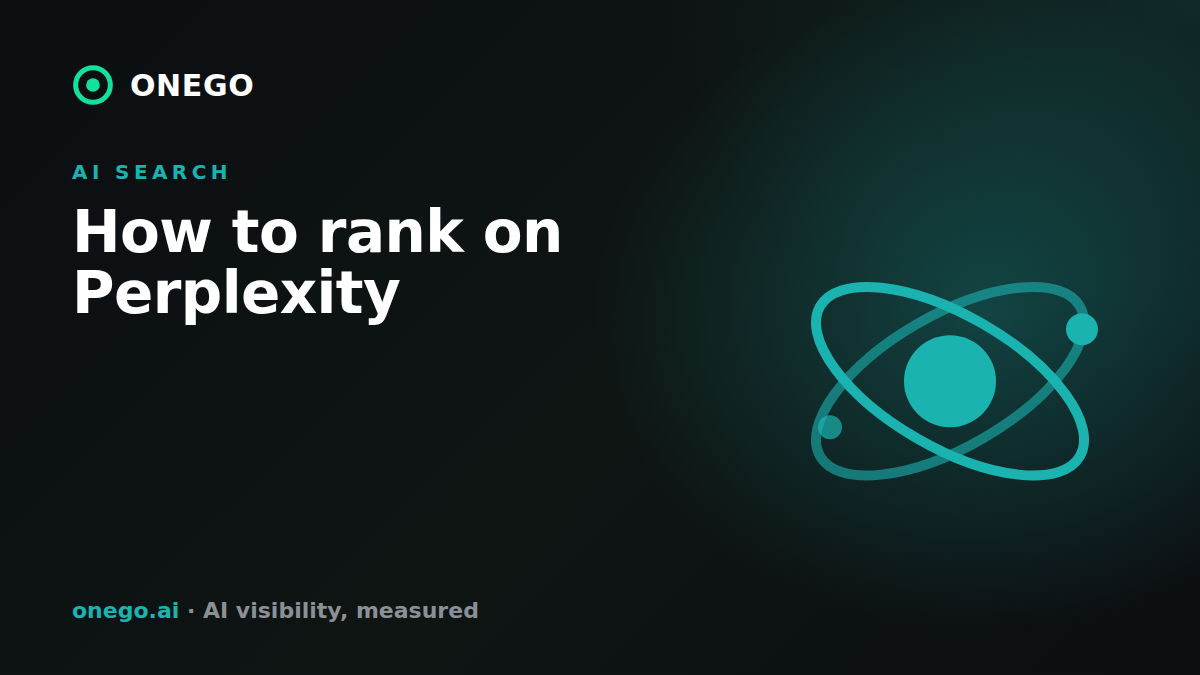 How to rank on Perplexity — ONEGO